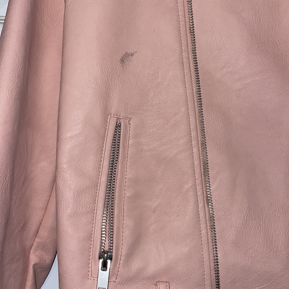 Love Tree Pink faux leather jacket - Picture 2 of 2